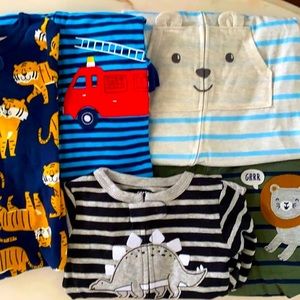 5 Piece Bundle 12 month Carter’s pajamas- all nwt